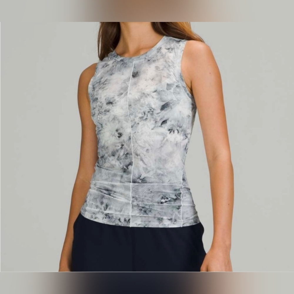 Lululemon Lightweight Tank Top Rhino Gray Tie Dye Women's Size 6 New With Tag